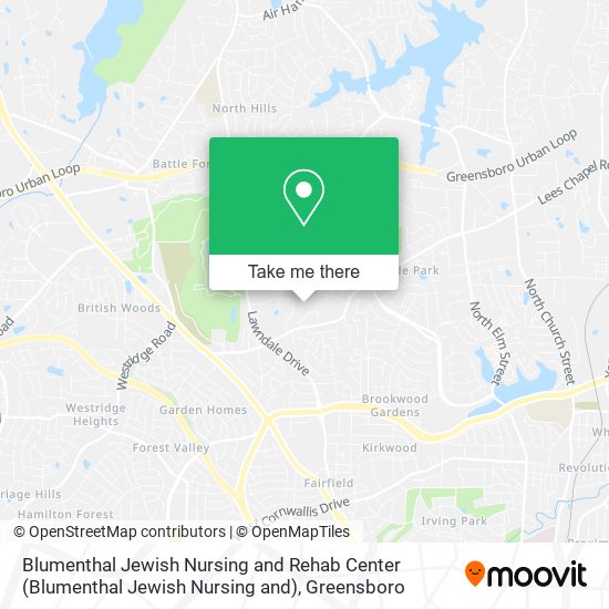 Blumenthal Jewish Nursing and Rehab Center map