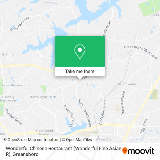 Mapa de Wonderful Chinese Restaurant (Wonderful Fine Asian R)