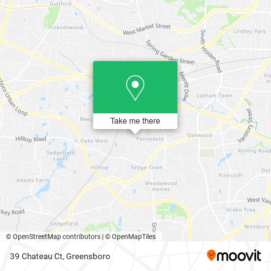 Mapa de 39 Chateau Ct