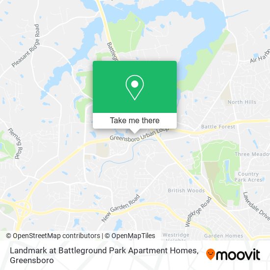 Landmark at Battleground Park Apartment Homes map