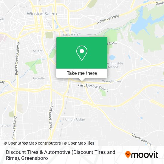 Discount Tires & Automotive (Discount Tires and Rims) map