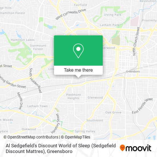 Mapa de Al Sedgefield's Discount World of Sleep (Sedgefield Discount Mattres)