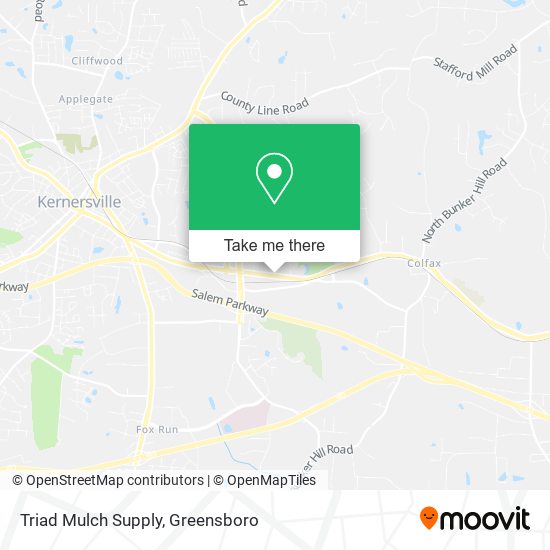 Triad Mulch Supply map