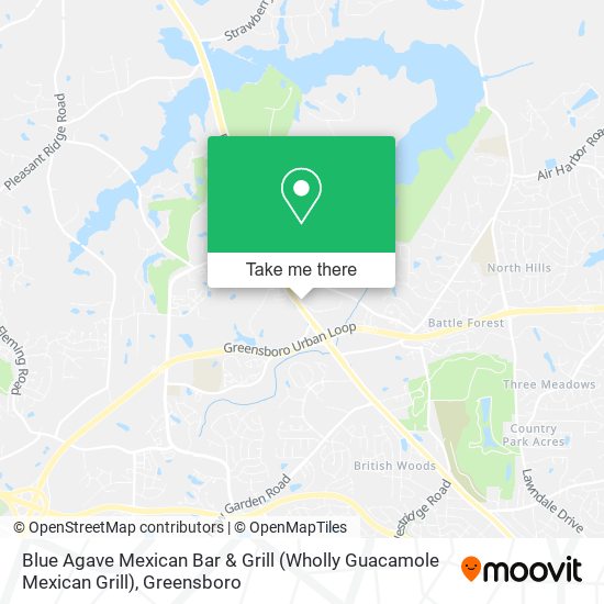Blue Agave Mexican Bar & Grill (Wholly Guacamole Mexican Grill) map