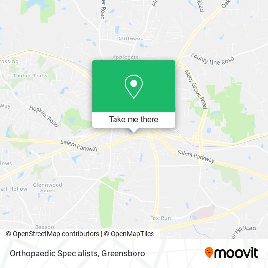 Mapa de Orthopaedic Specialists