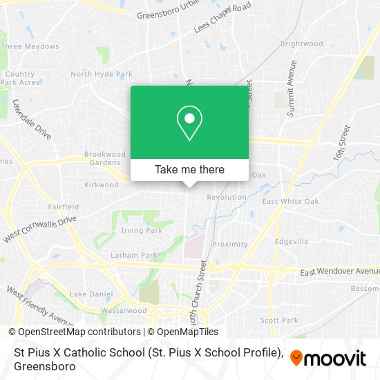 St Pius X Catholic School (St. Pius X School Profile) map