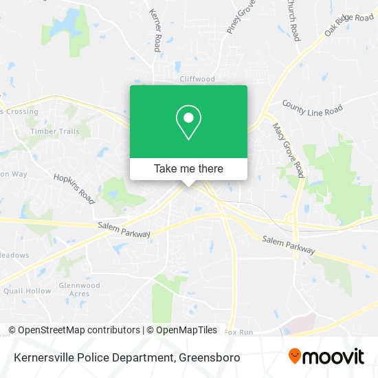 Kernersville Police Department map