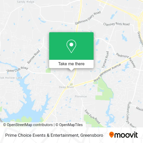 Mapa de Prime Choice Events & Entertainment