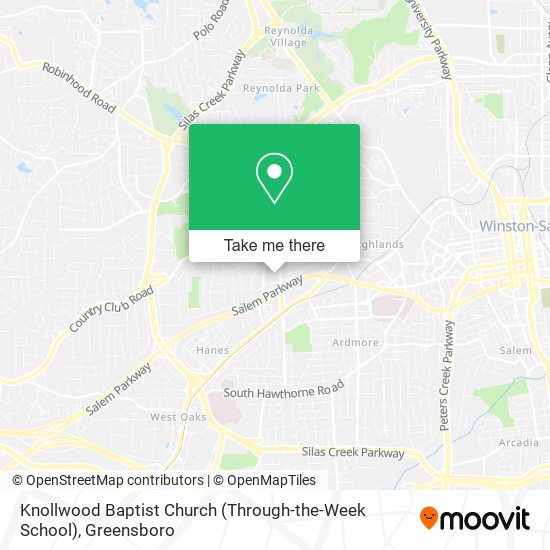 Knollwood Baptist Church (Through-the-Week School) map