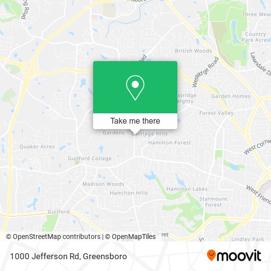 Mapa de 1000 Jefferson Rd