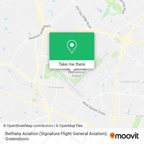 Mapa de Bethany Aviation (Signature Flight General Aviation)