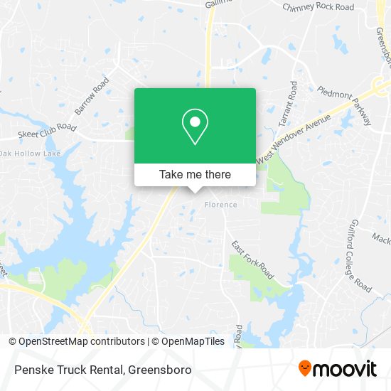 Penske Truck Rental map