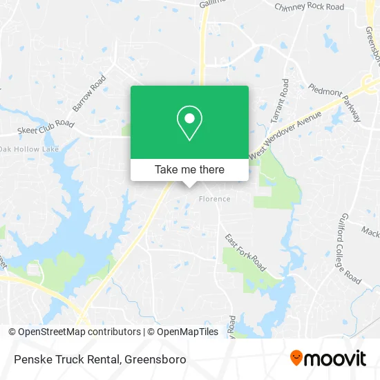 Penske Truck Rental map