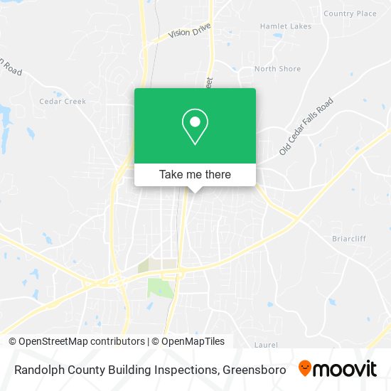 Randolph County Building Inspections map