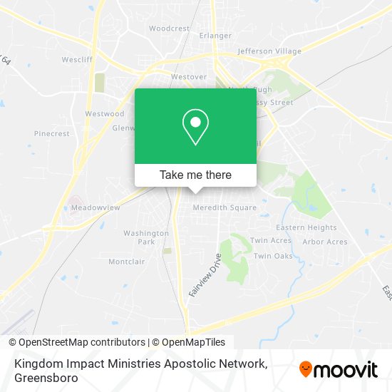 Mapa de Kingdom Impact Ministries Apostolic Network