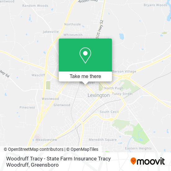 Woodruff Tracy - State Farm Insurance Tracy Woodruff map