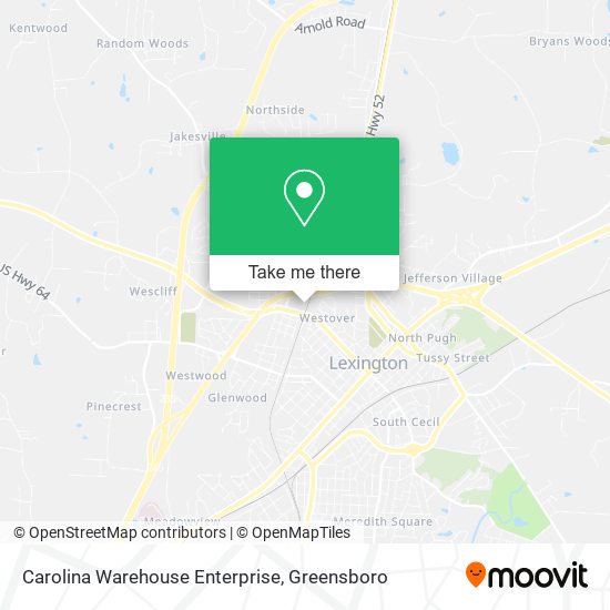 Mapa de Carolina Warehouse Enterprise