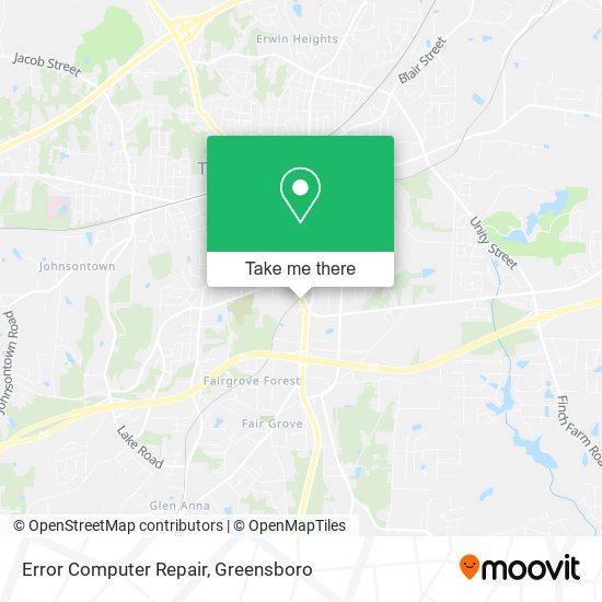 Error Computer Repair map