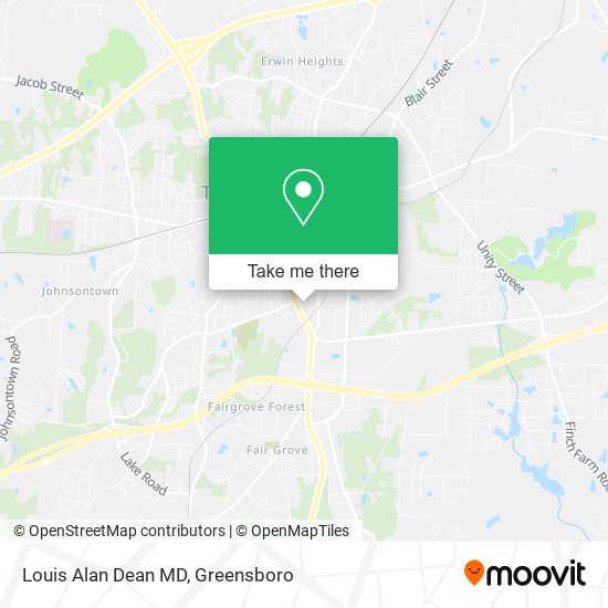 Louis Alan Dean MD map