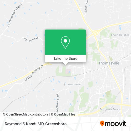 Raymond S Kandt MD map