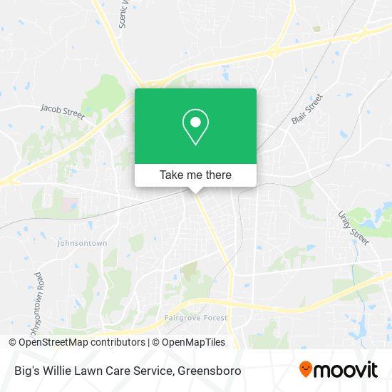 Big's Willie Lawn Care Service map