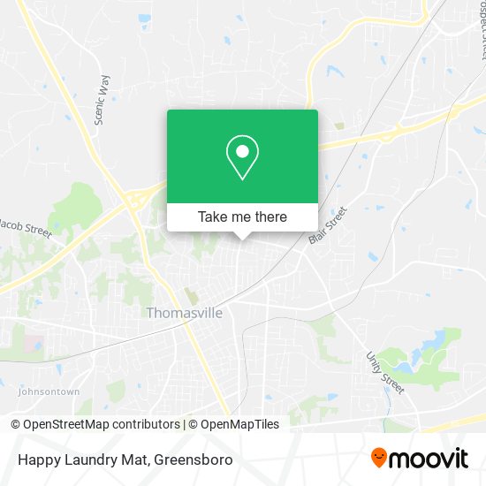 Happy Laundry Mat map