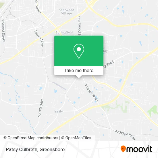 Patsy Culbreth map