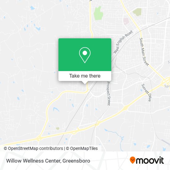 Mapa de Willow Wellness Center