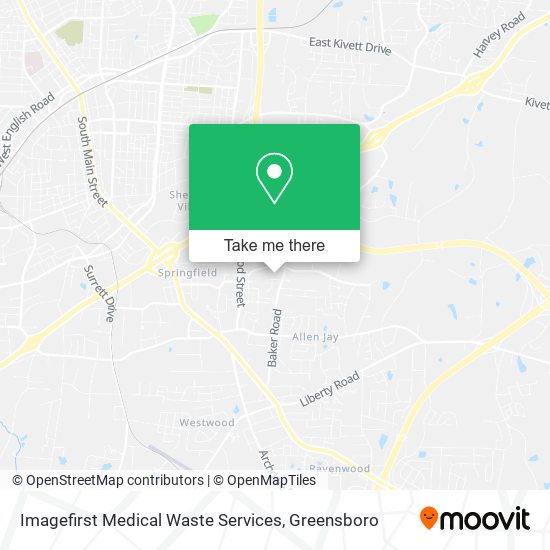 Mapa de Imagefirst Medical Waste Services