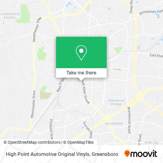 High Point Automotive Original Vinyls map