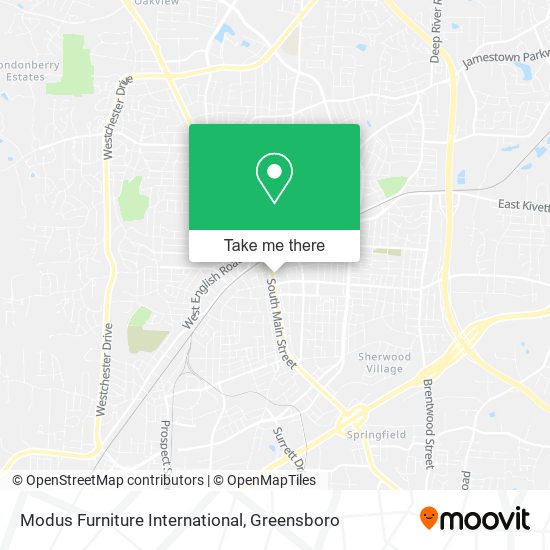 Modus Furniture International map