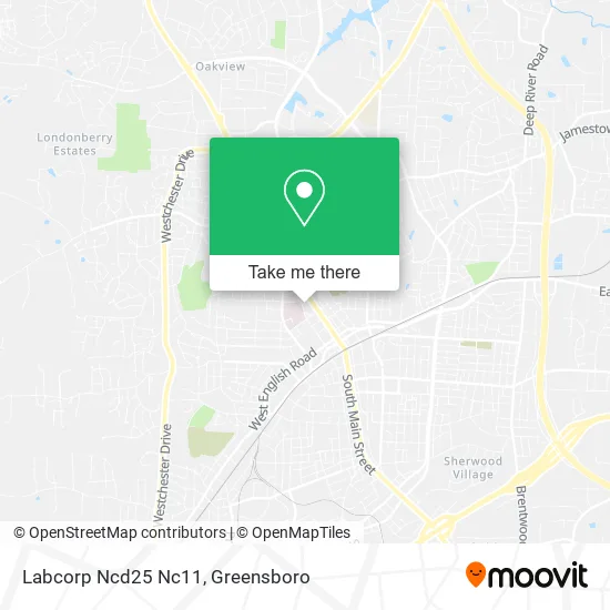 Mapa de Labcorp Ncd25 Nc11