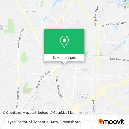 Hayes Parlor of Tonsorial Arts map