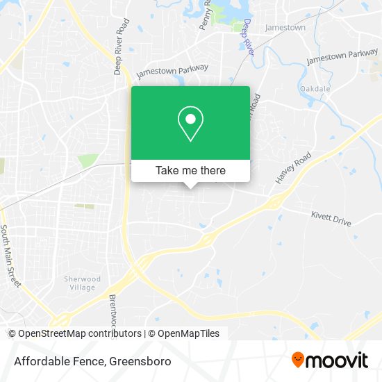 Mapa de Affordable Fence