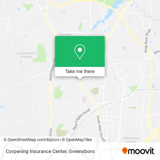 Mapa de Corpening Insurance Center