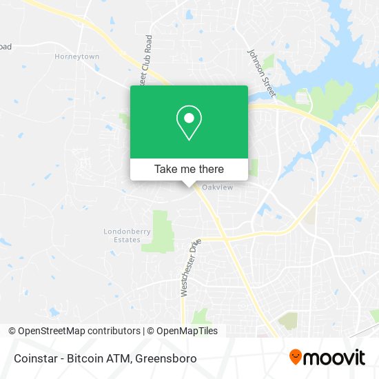 Mapa de Coinstar - Bitcoin ATM