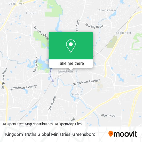 Mapa de Kingdom Truths Global Ministries