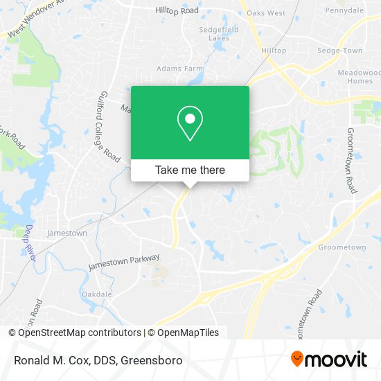 Mapa de Ronald M. Cox, DDS