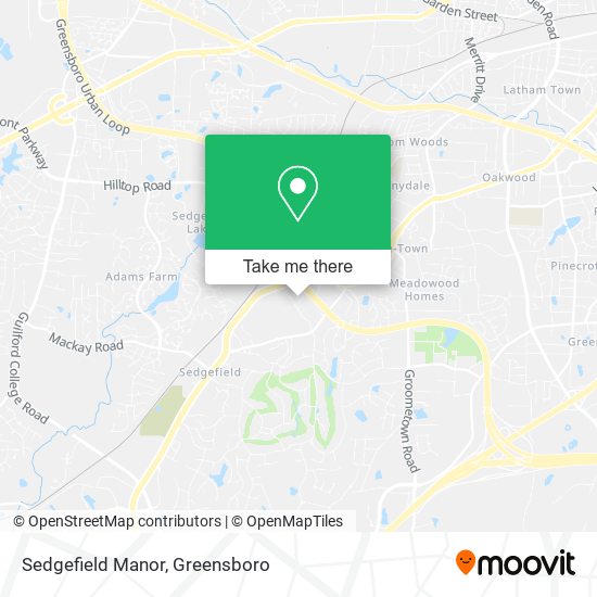 Sedgefield Manor map