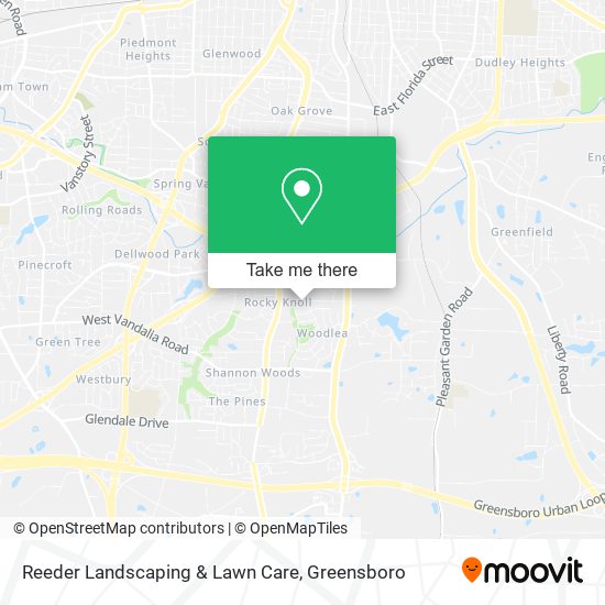 Reeder Landscaping & Lawn Care map