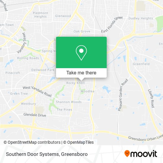 Southern Door Systems map