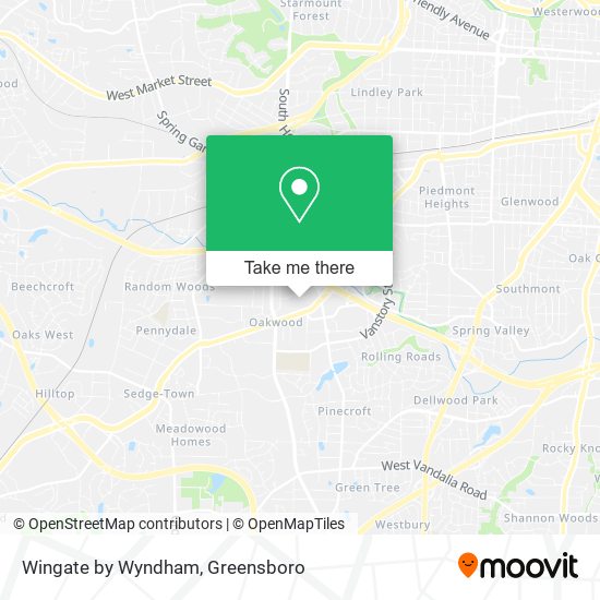 Wingate by Wyndham map