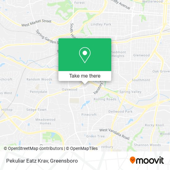 Mapa de Pekuliar Eatz Krav