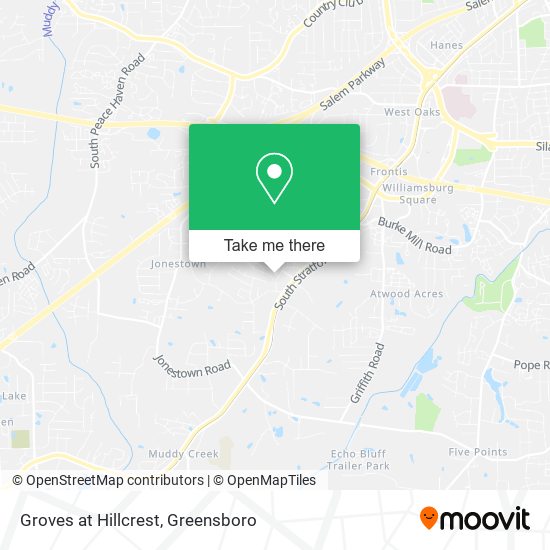 Groves at Hillcrest map