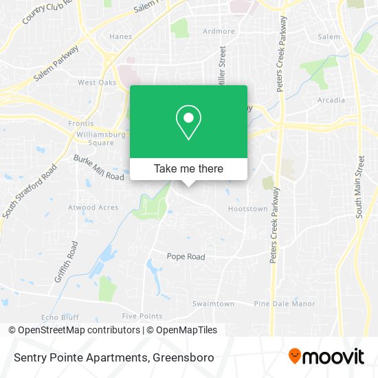 Mapa de Sentry Pointe Apartments