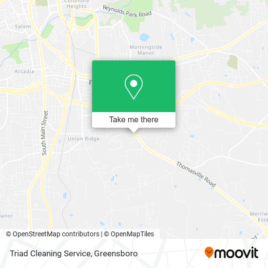 Mapa de Triad Cleaning Service