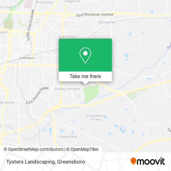 Tysters Landscaping map