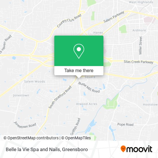 Belle la Vie Spa and Nails map