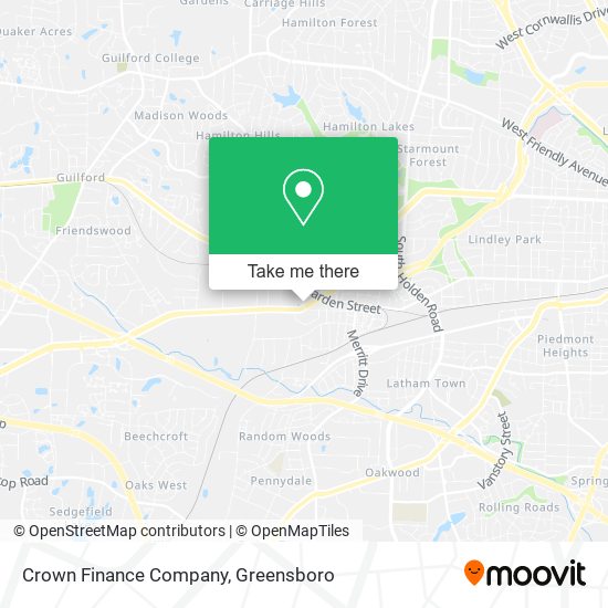 Crown Finance Company map