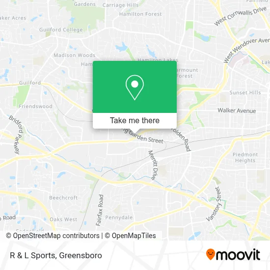 R & L Sports map